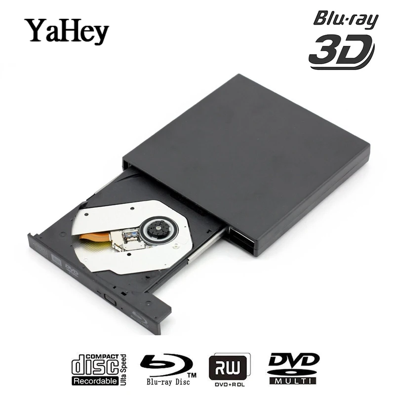 Внешний BluRay DVD привод горелки USB2.0 файлы для CD/DVD +/ RW Блю Рей проигрыватель Mac MacBook Pro