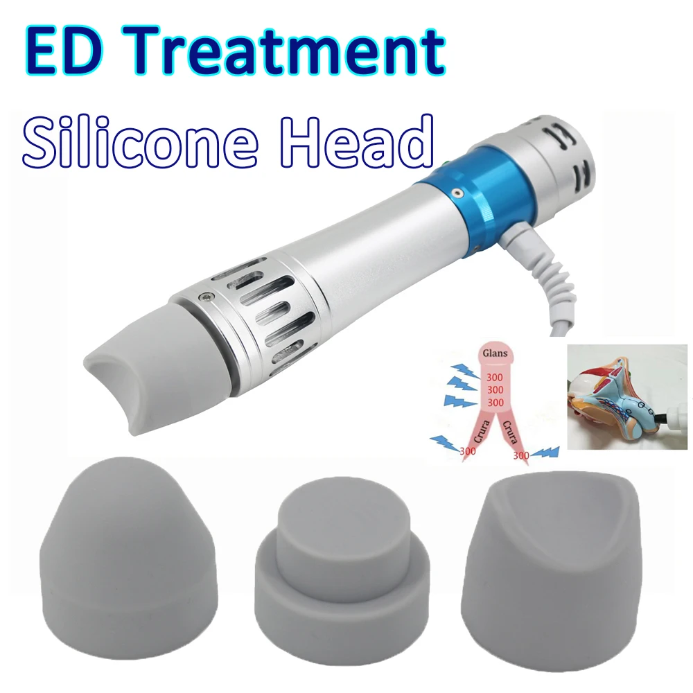 

Shockwave Therapy Machine Accessories For ED Treatment Three ED Silicone Heads Erectile Dysfunction Treatment Body Massage