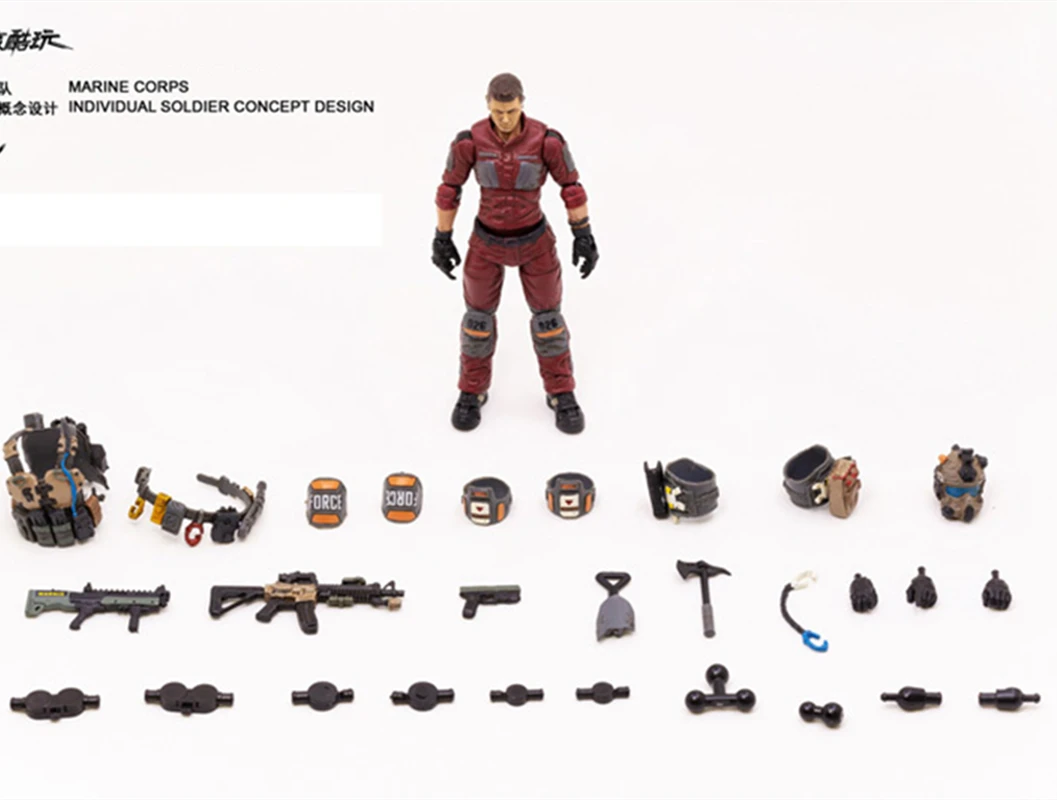JOYTOY 1/18 фигурки 1 шт корпус армии США Solo Hero|Игровые и трансформеры| |