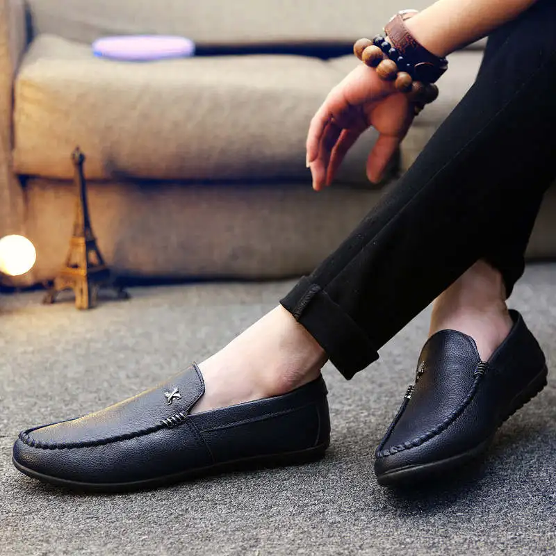 Новое поступление мужская повседневная обувь сезон осень кожаные мужские лоферы