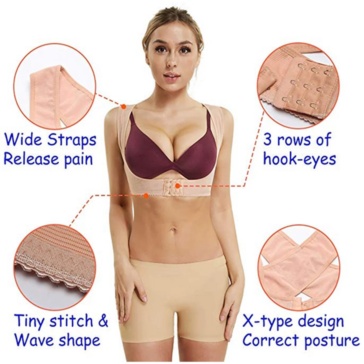 Корректор осанки hunchback бюстгальтер с плечевым поясом для коррекции фигуры