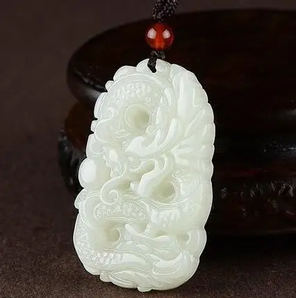 

sale jade dragon Pendant Men's бусины подвески Бусы Hetian Jade Wearing Zodiac breloque pour fabrication bijoux