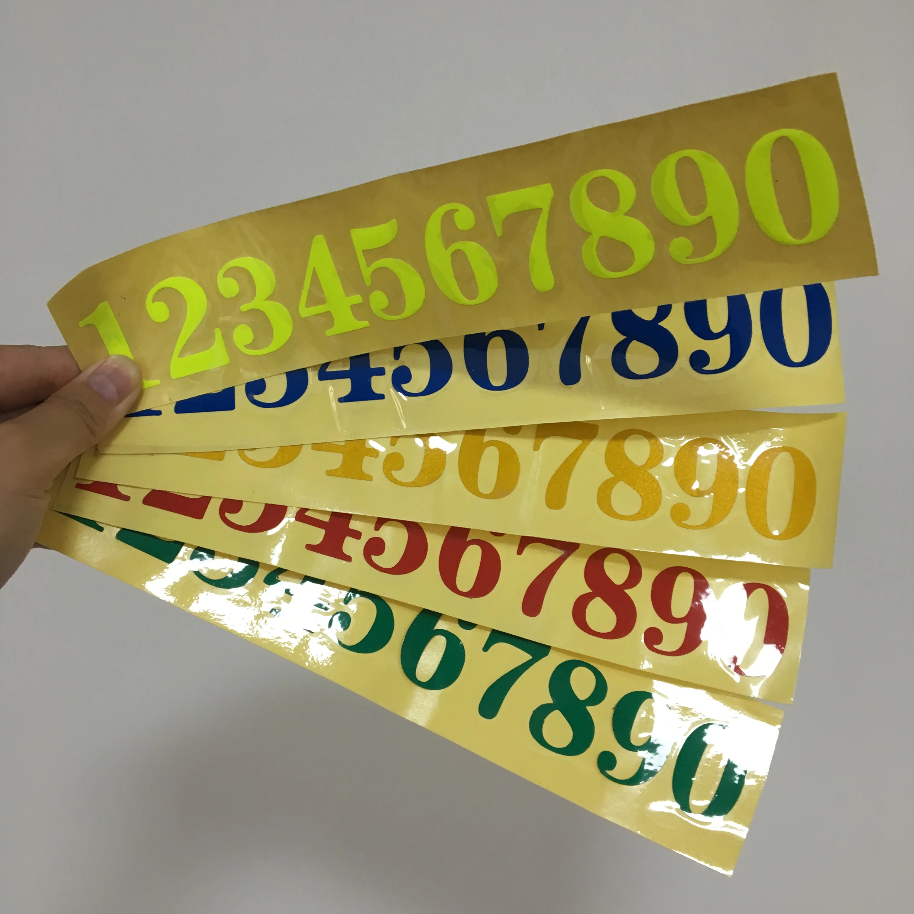 Светоотражающая Виниловая наклейка для мотоцикла 0-9 дюймов | Автомобили и