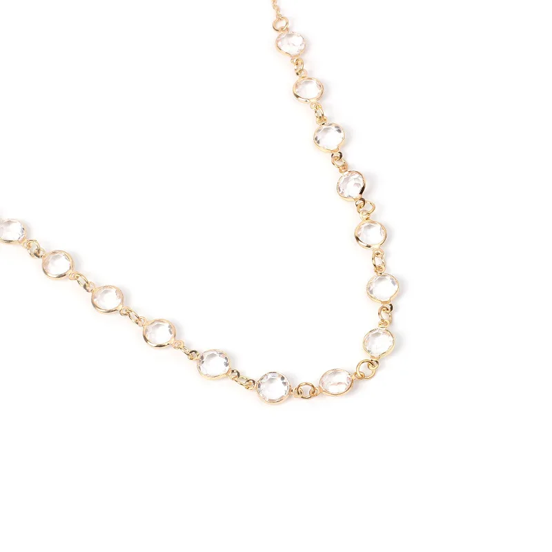 Женское прозрачное ожерелье Laramoi привлекательная цепочка для ключиц на день