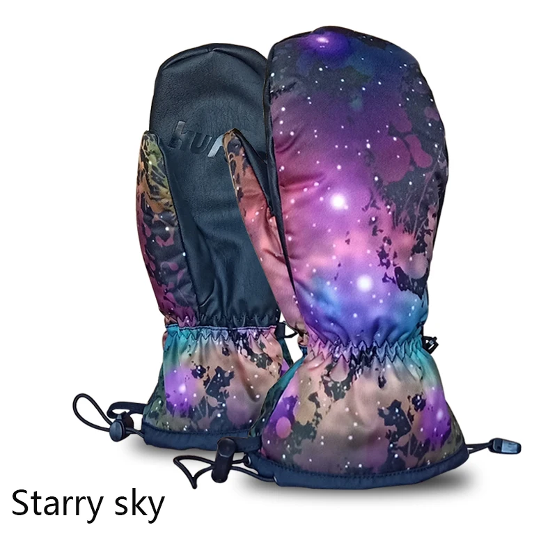 Лыжные перчатки Сноубординг водонепроницаемый утолщение зима теплый снегоход