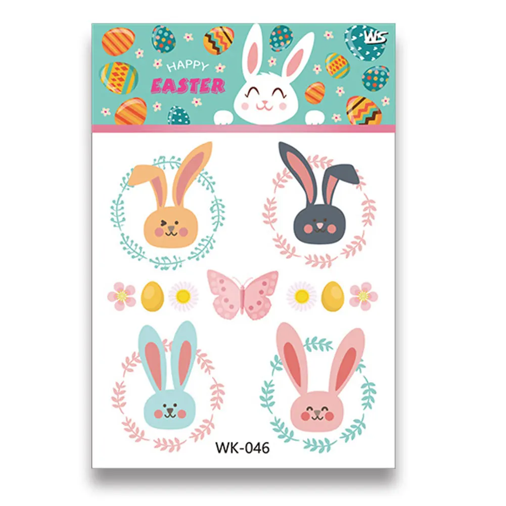 Подарок для детей мультфильм украшения тела Пасхальный фестиваль кролик