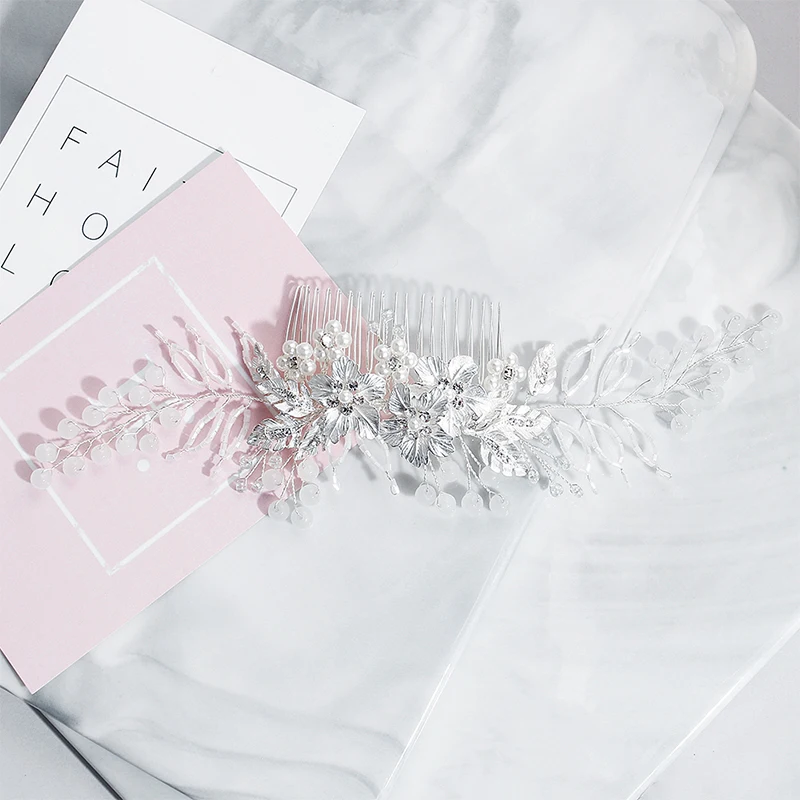 Классическая Свадебная расческа Miallo для волос с цветами свадебные украшения