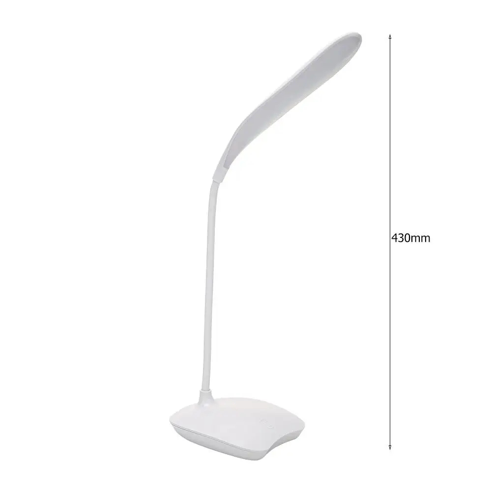 

Foldable 14 LED Touch Desk Lamp Rechargeable 3 Modes Dimmable Eye Protection Bedside Table Light Indoor Lighting