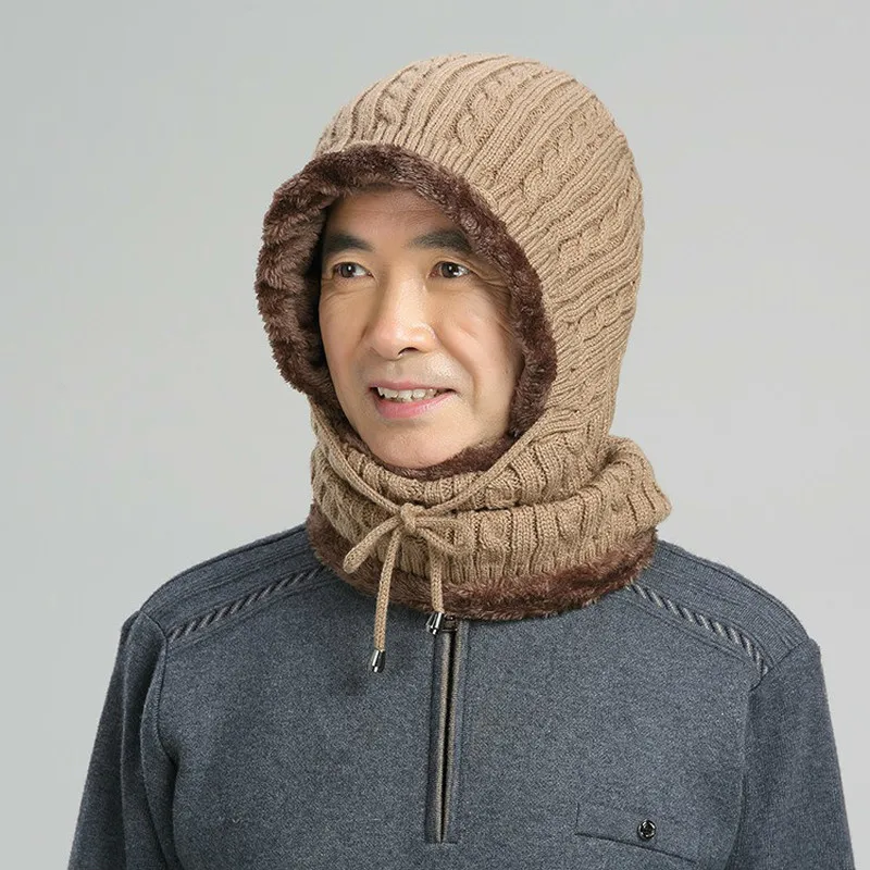 Осенняя и зимняя новая вязаная шапка мужская Корейская версия осенне-зимняя плюс