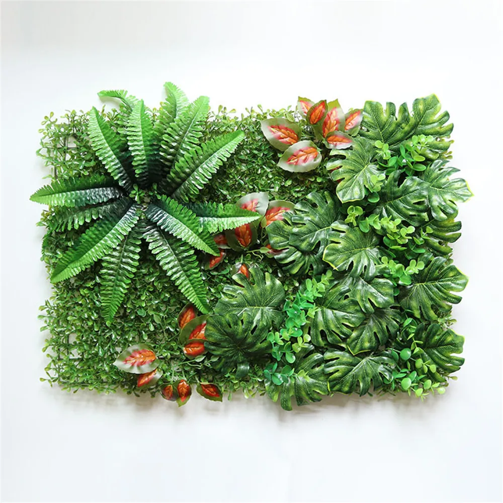

60*40cm Artificial Plant Lawn DIY Background Wall Simulation Grass Leaf Lawn Wedding Carpet Home Decor Grass Carpet Turf Office