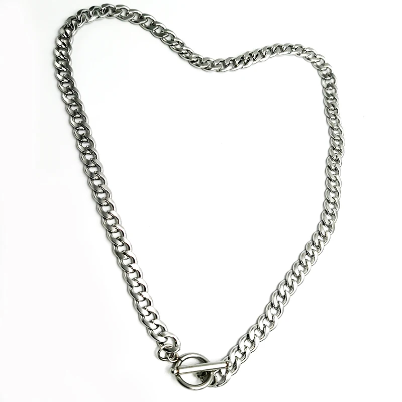 Простое женское ожерелье из нержавеющей стали в стиле хип-хоп рок | Украшения и
