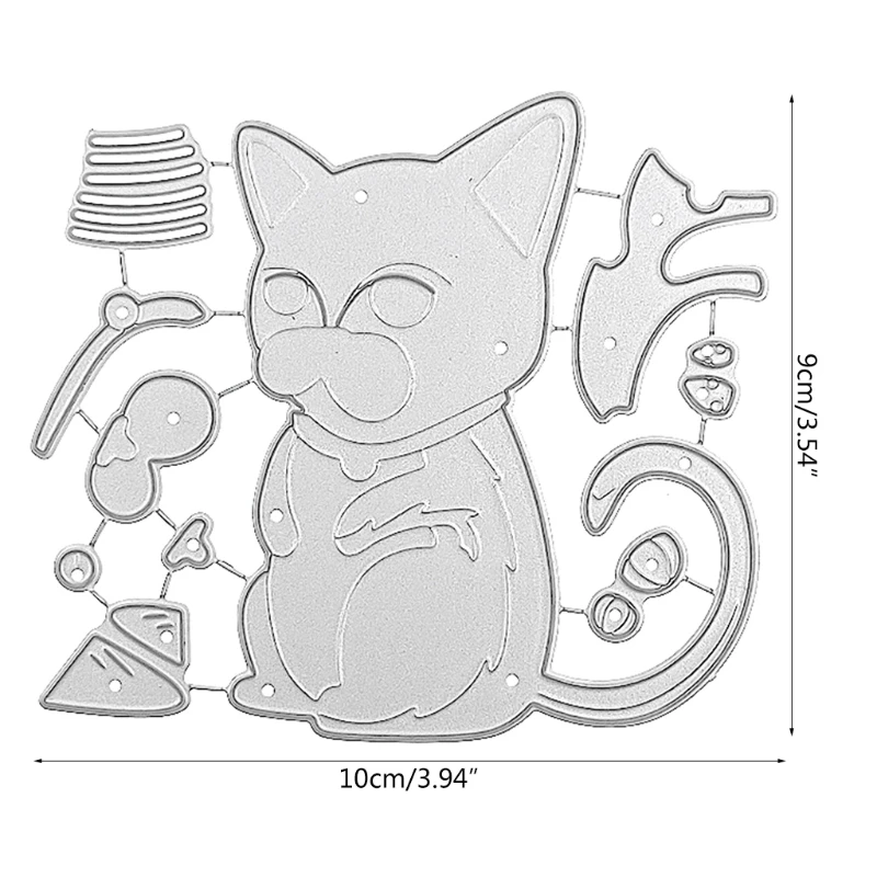 

Cute Sitting Cat Carbon Steel Cutting Dies DIY Scrapbooking Photo Album Embossing Paper Cards Making Stencil Decorative