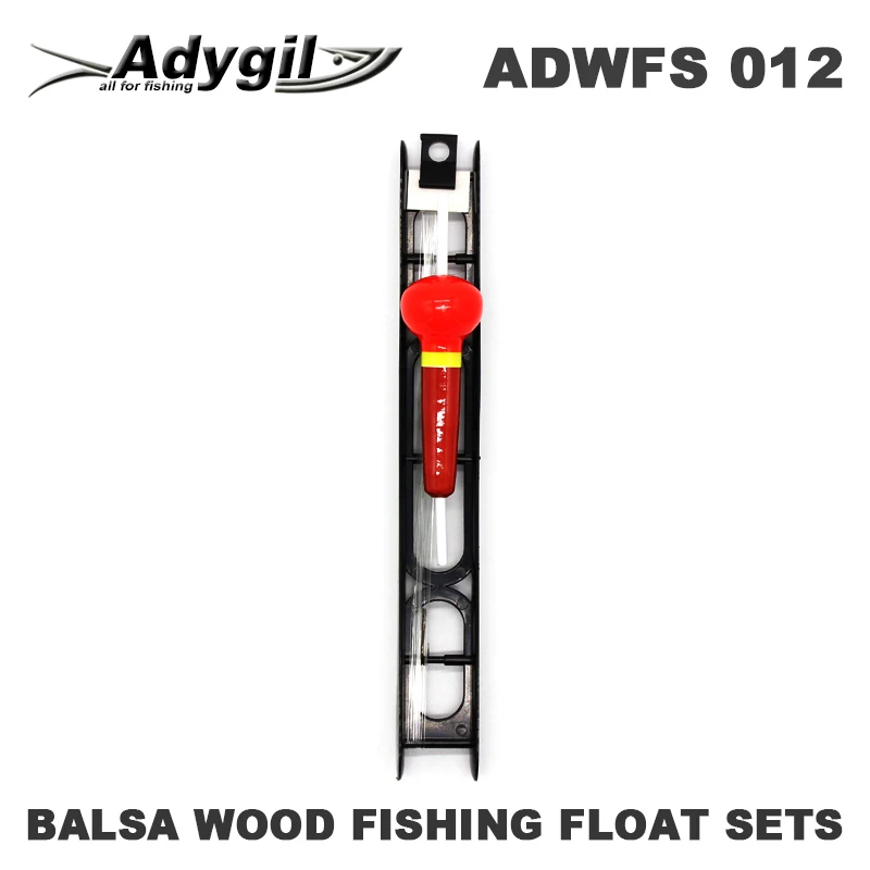 

Adygil Balsa Wood Fishing Float Sets ADWFS 012 Floatation 2g Length of Line 60cm Hook Size #10 5pcs/lot