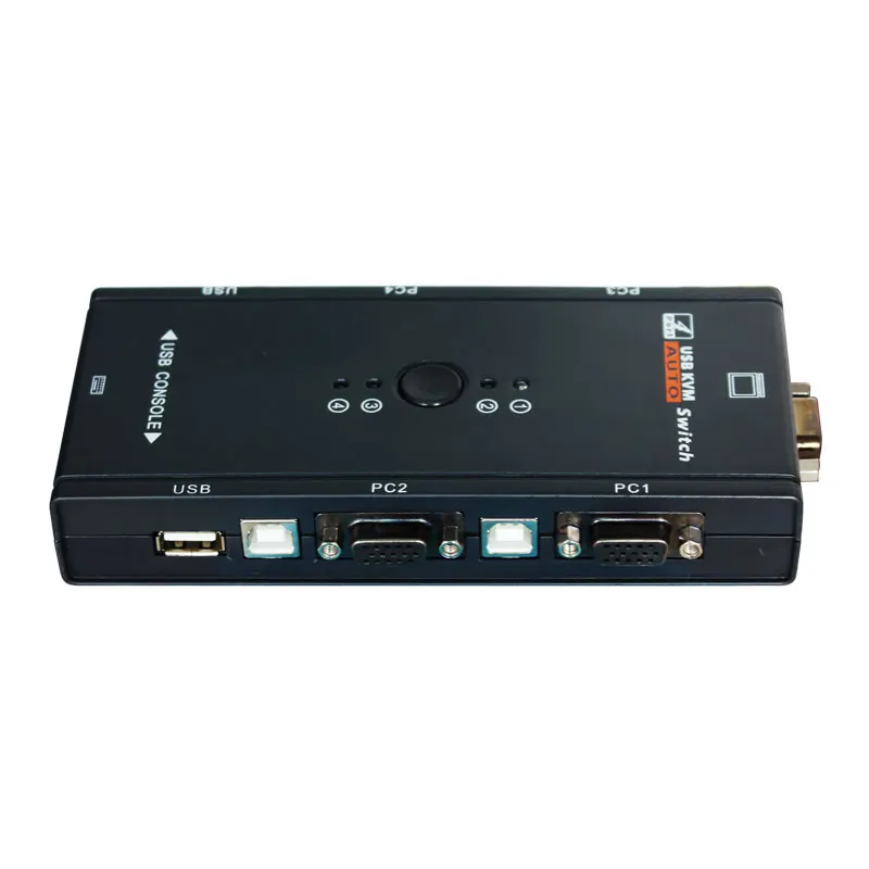 VGA видео коммутатор USB KVM переключатель V4 Авто консоль коробка компьютер