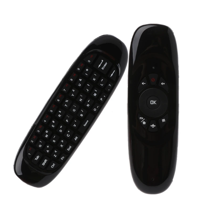 Беспроводная мини клавиатура C120 Fly Air Mouse с микрофоном для голосового поиска 2 4 ГГц