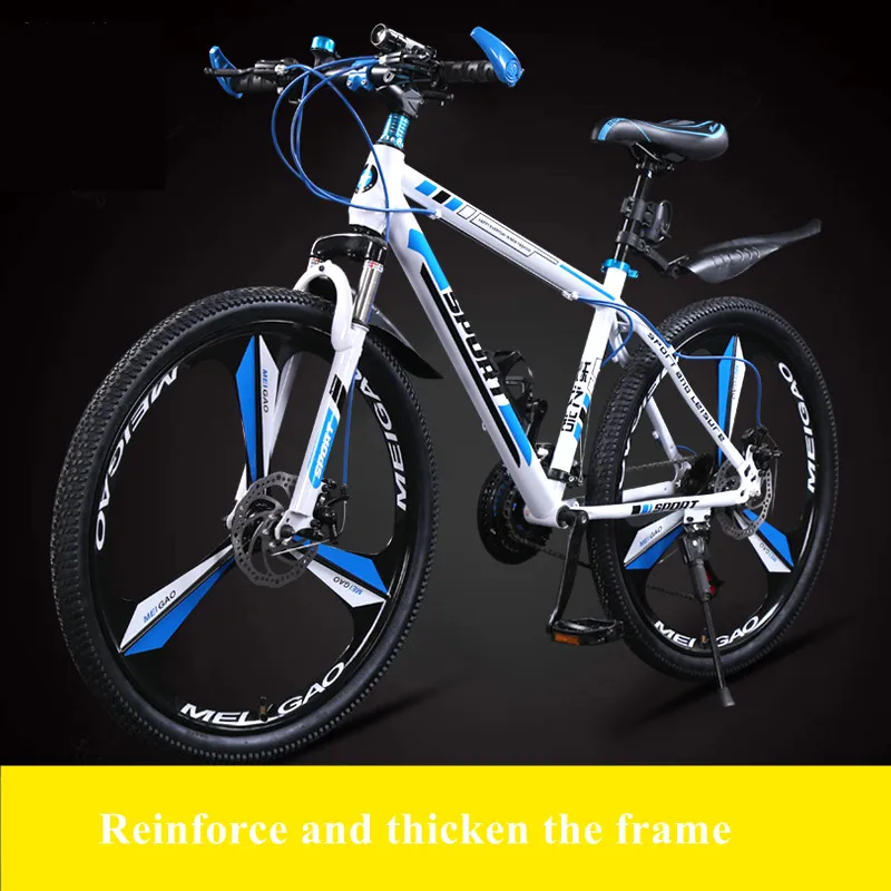 

24 Inch Ultraportable Aluminum Alloy Frame Variable Speed Shock Absorption Mountain Bicycle City Commuter Bike Outdoor Fold Bike