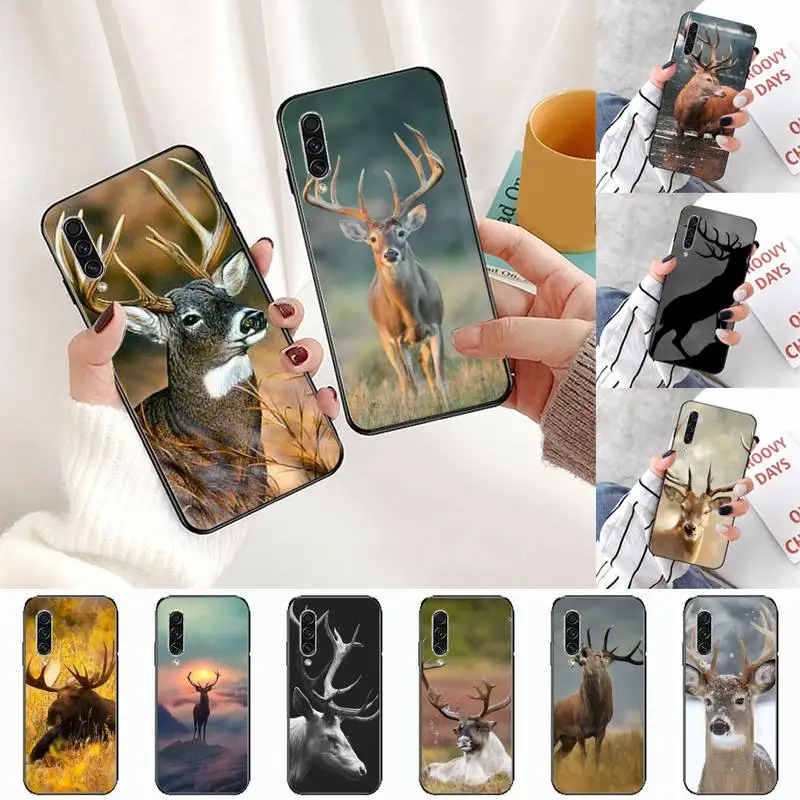 

Stag Bull Moose Reindeer Deer Phone Case For Samsung A S M Note 9 10 20 fe 21 71 30 ultra plus 5g 11 31 51 s