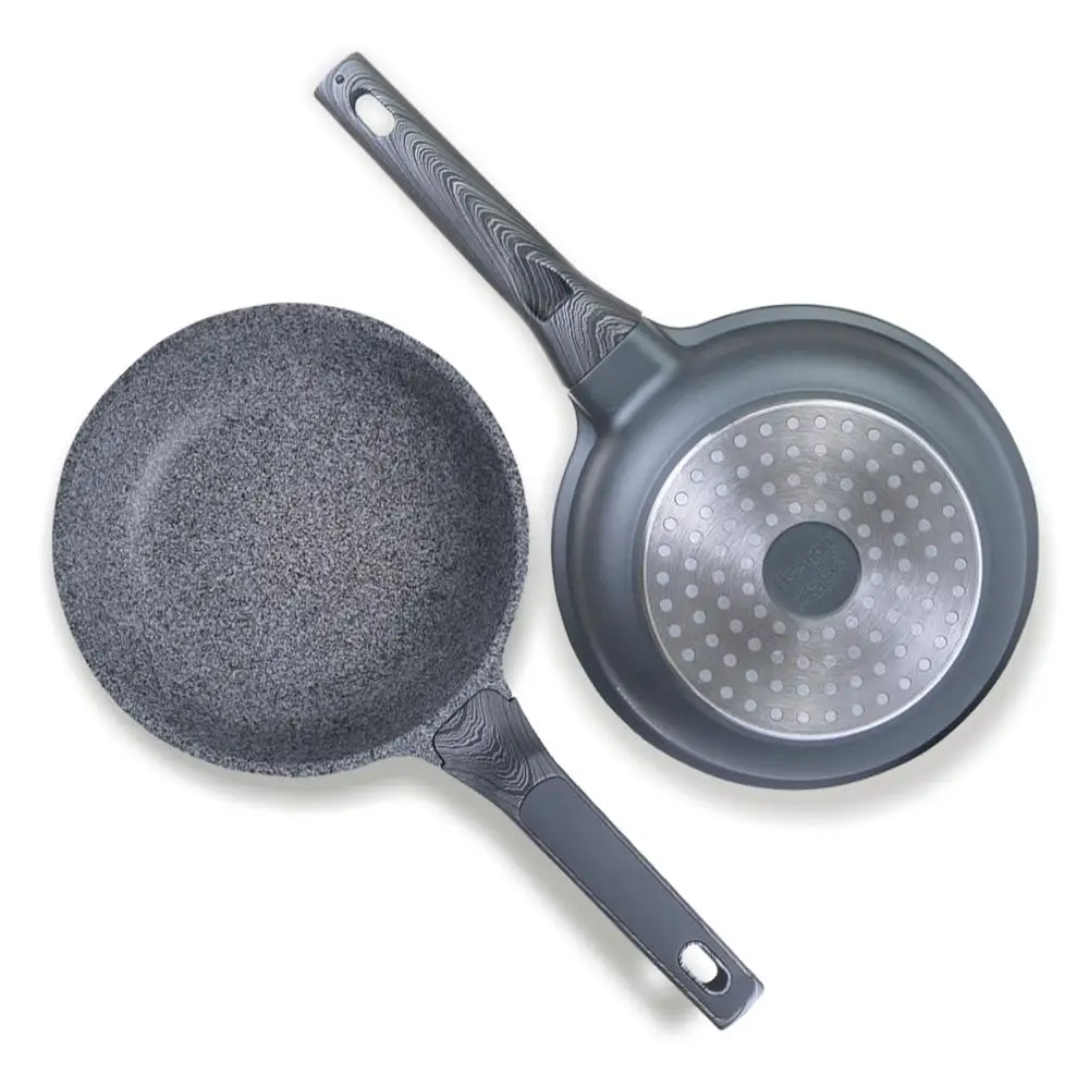 FISSMAN сковорода с Greblon C3 гранит антипригарное покрытие алюминиевая точка