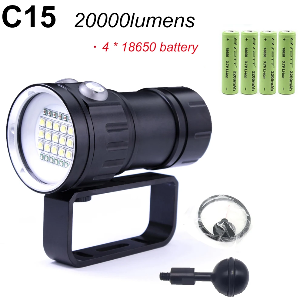 

BRETT Подводный фонарик 20000 люмен