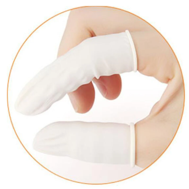 

8 Packs Anti-Static Powder-Free Rubber Fingertips, Finger Protection Gloves for Electronic Repairs