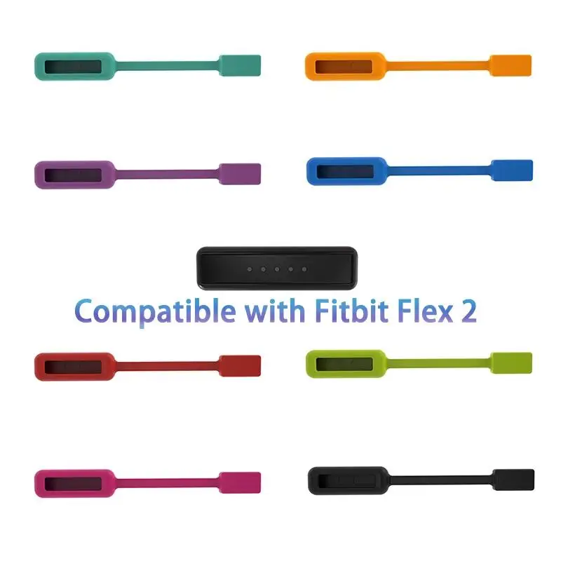 For Fitbit Flex 2 Silicone Bracket Case Tool Belt Clip Magnetic Buckle tool Colorful Holder Replacement Protective Cover Case