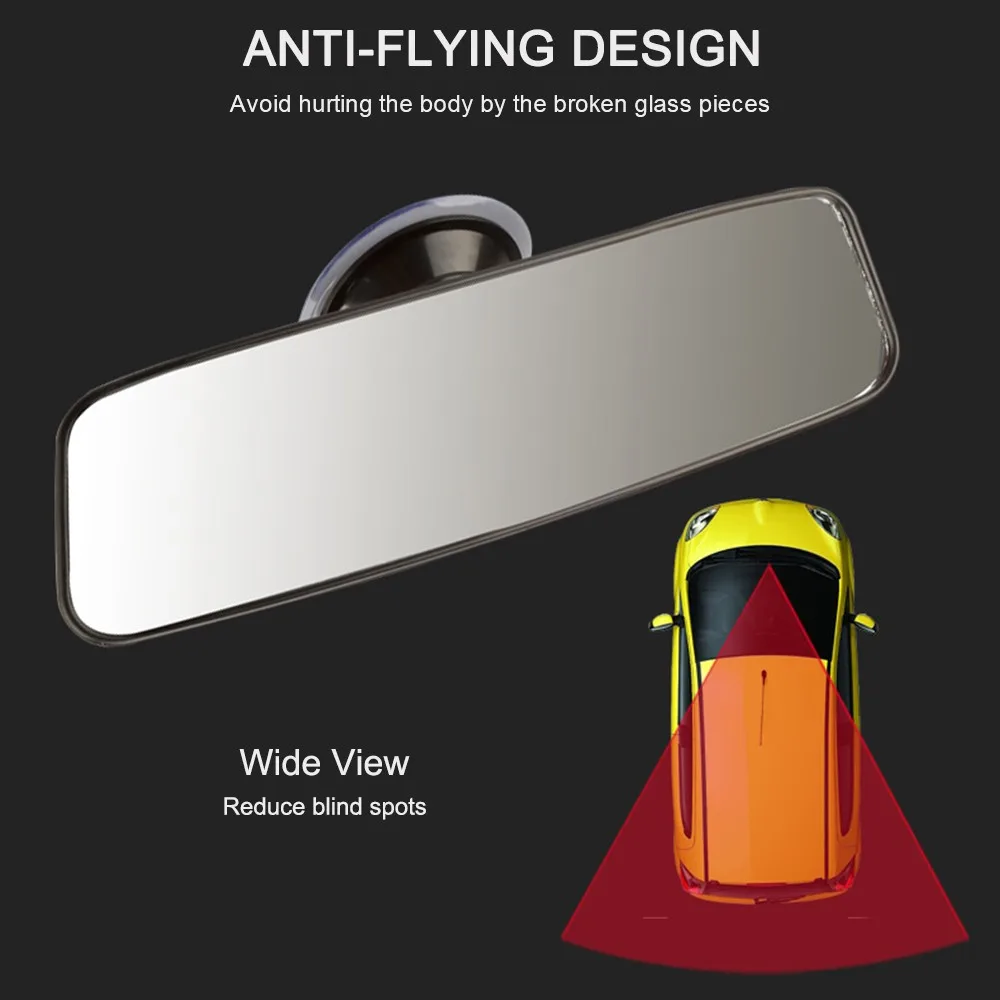 

Universal Interior Rear View Mirror Suction Rearview Mirror for Car