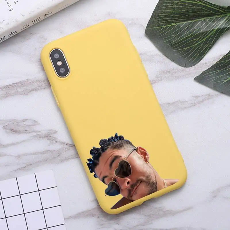 

Yo Perreo Sola Bad Bunny Maluma Phone Case Candy Color for iPhone 6 7 8 11 12 s mini pro X XS XR MAX Plus