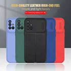 Силиконовый чехол Lychee с рисунком для Samsung Galaxy A71 A51 A31 A11, Противоударная задняя крышка с нажимным окошком, бампер для galax a 71 51 71a