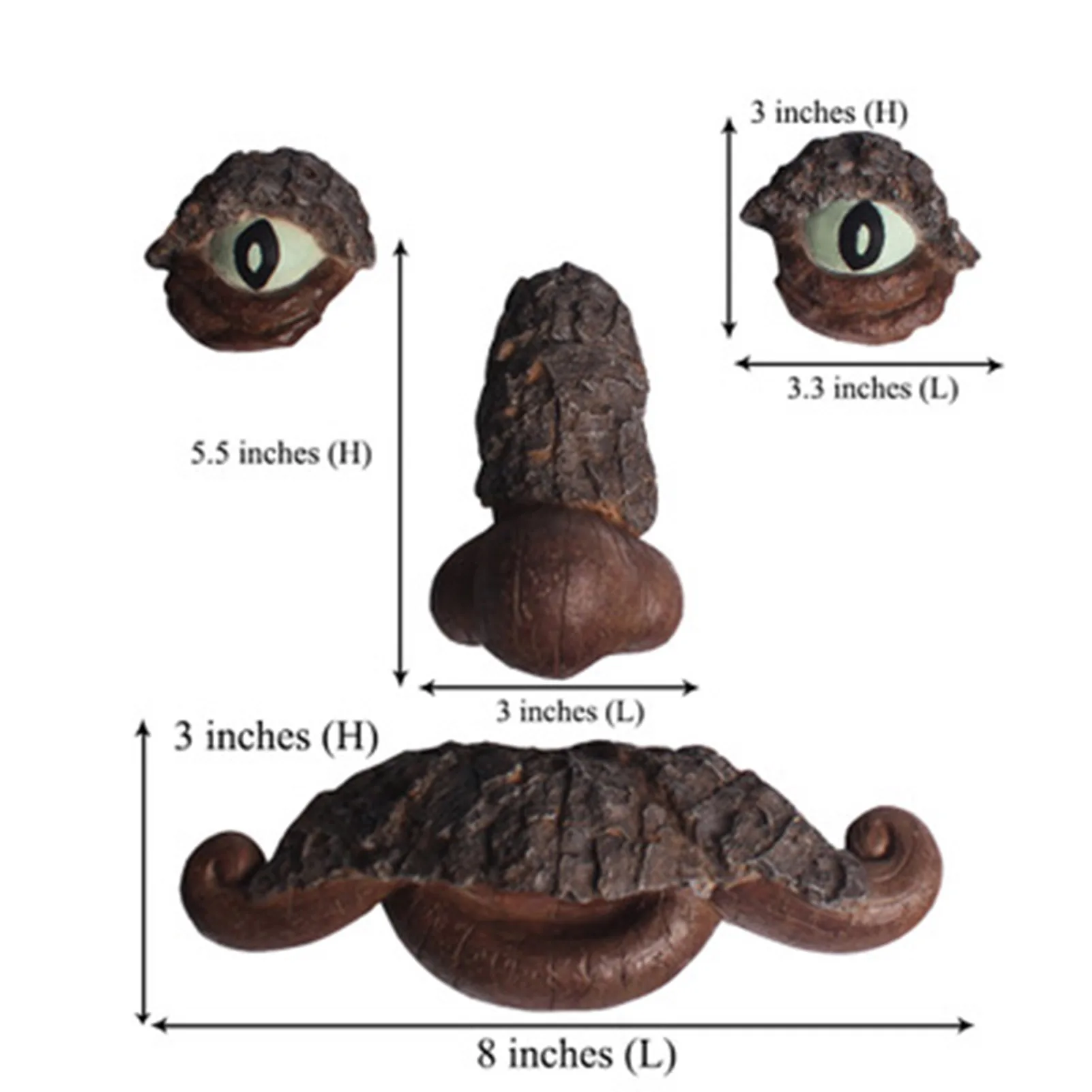 

Old Man Tree Hugger Garden Peeker Yard Tree Sculpture Outdoor Art Funny Old Man Tree Face Whimsical Home Wall Decoration