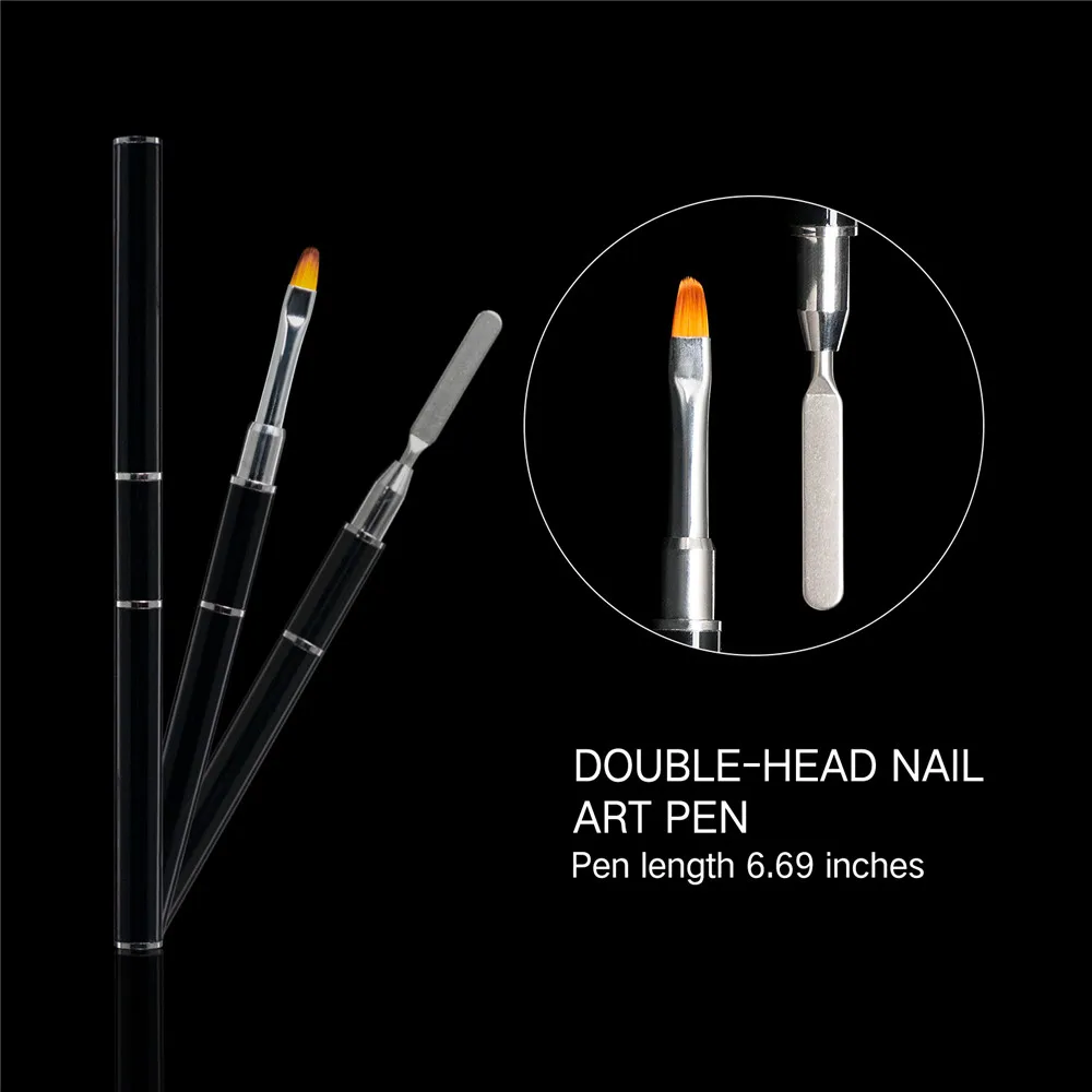 

Dual Form Nail Tips Acrylic Nails Kit Gel Full Cover Mold Set Transparent Nail Extension Forms Manicure Tools