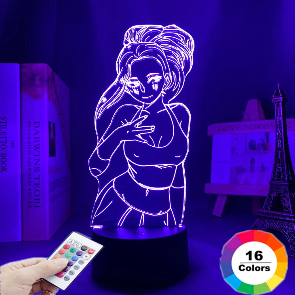 

3d Lamp Anime My Hero Academia Momo Yaoyorozu Lamp for Bedroom Decoration Birthday Gift Momo Yaoyorozu Led Night Light