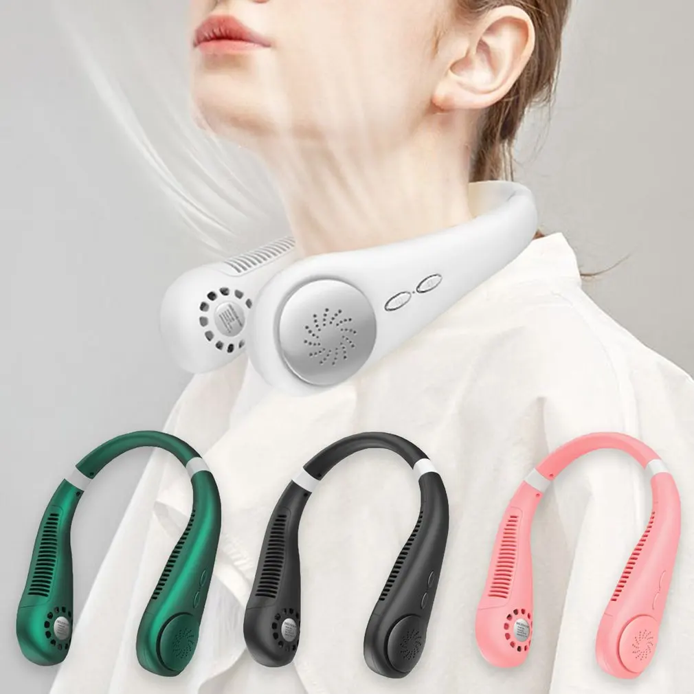 

Leafless Neck Fan Ergonomic Design Strong Wind Gathering Wind Doubling Innovative Turbine Blades And Air Holes Design