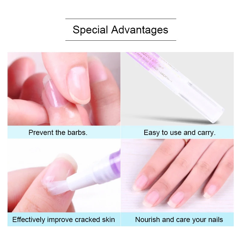 Natural Plants Fruits Nutrition Oil Nail Art Treatment Manicure Soften Cuticle Nails Nourish Pen Nail-Protector Moisturize Care | Красота и