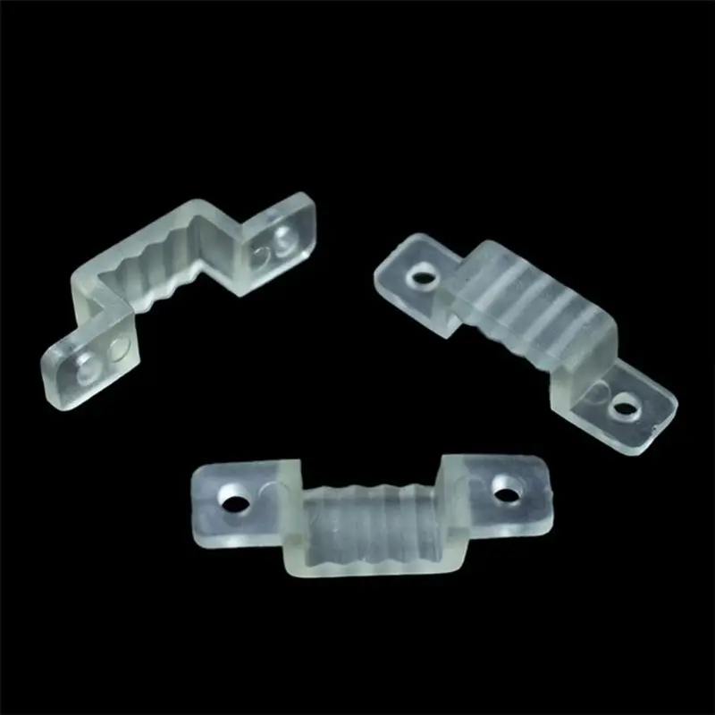 

50Pcs LED Fixing Silicon Mounting Clips for 220V Waterproof SMD 5050 2835 LED Strip Light Connector 220V LED Tape