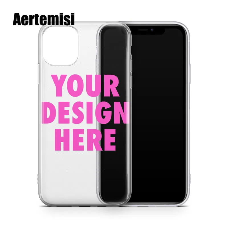 

Aertemisi Create Your Own Custom Clear TPU Phone Case Cover for iPhone 5 5s SE 6 6s 7 8 Plus X Xs XR Max 11 12 mini Pro Max