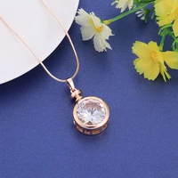big crystal pendant necklace for women 2021 new fashion jewelry accessories gold silver color perfume bottle long necklace gift