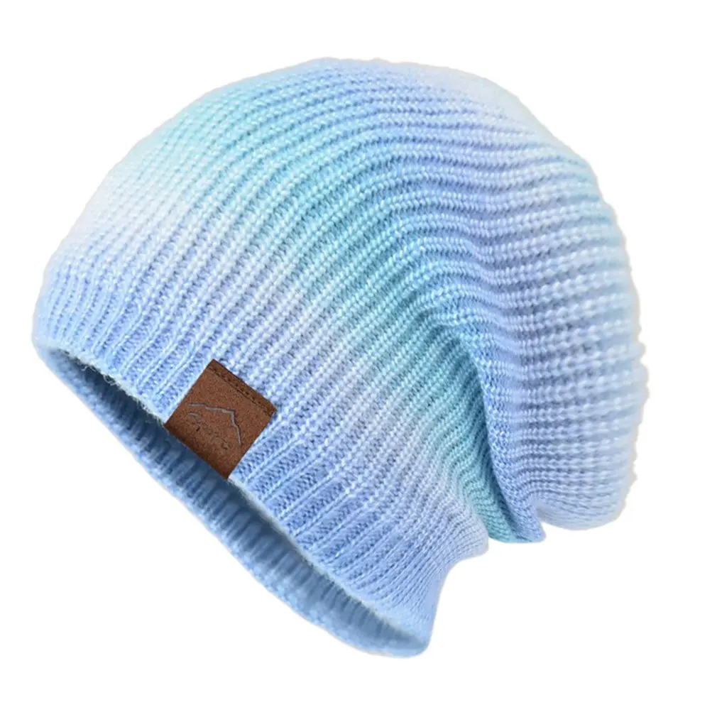 

Женская теплая зимняя шапка, вязаная облегающая шапка с манжетами, Повседневная облегающая шапка, вязаная шапка для девочек, зимняя теплая ...