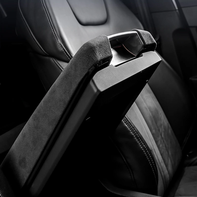 

Alcantara Sude Car Central Control Armrest Box Cover Storage Box Panel Decorative Cover for A6 A7 2019-2021