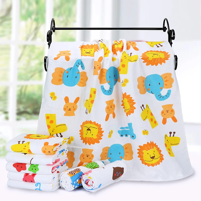 60*120 хлопок двойной марли большое детское банное полотенце Милая Детская