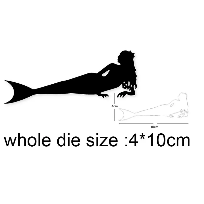 Новинка 2021 металлические Вырубные штампы форма для женщин украшение русалки