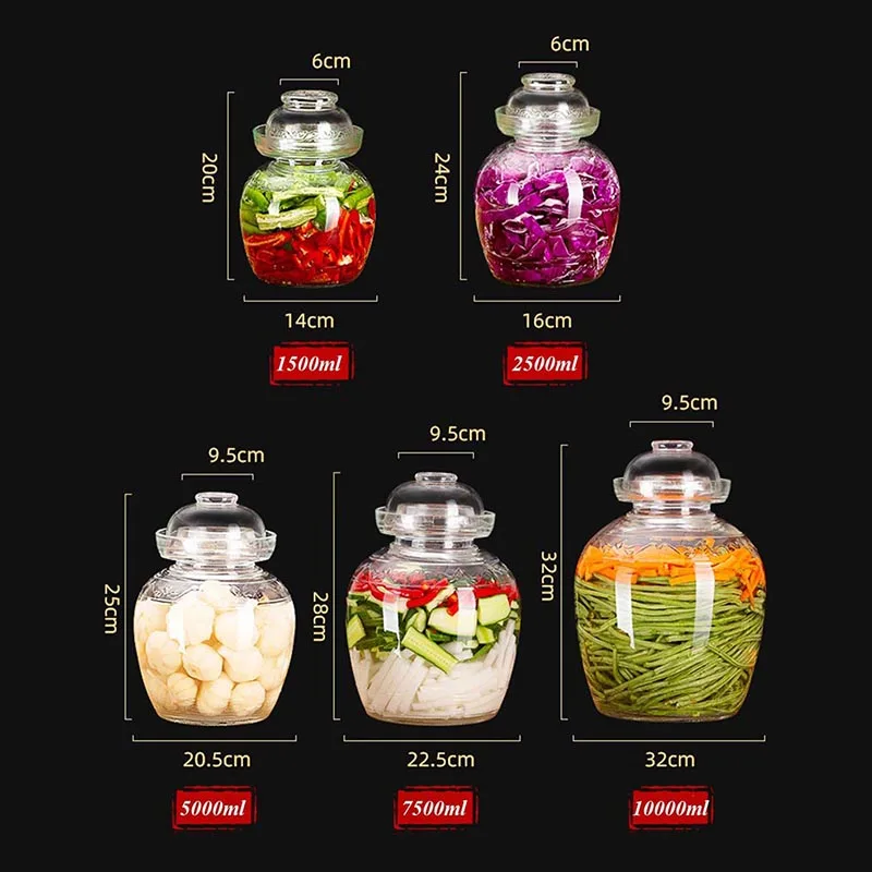 Сычуань Китай (материк) травления солений банку утолщаются прозрачная Стекло