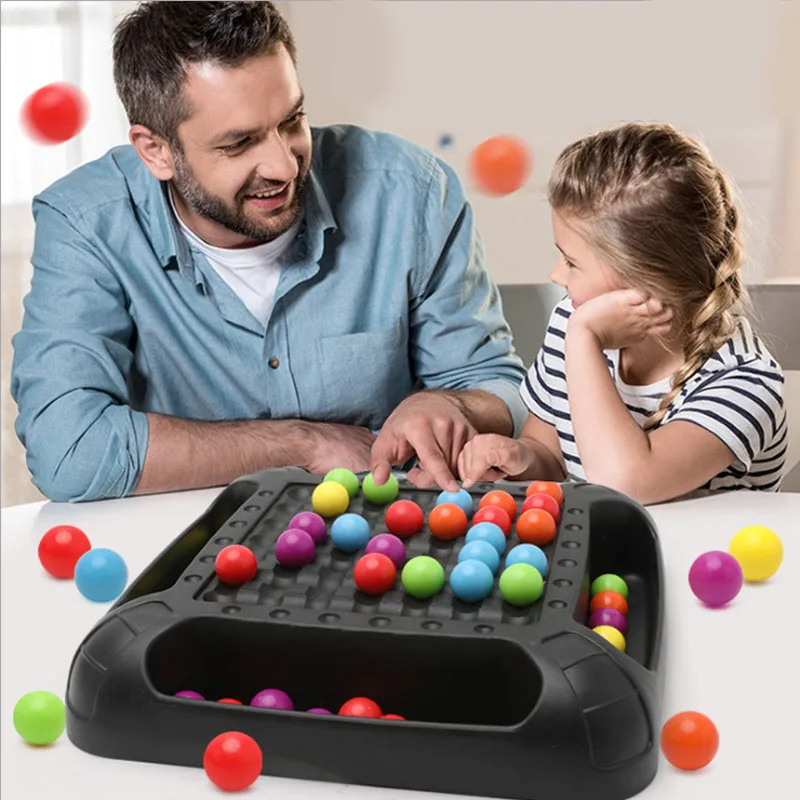 matching beads board game educational montessori toy desktop toy parent child interaction rainbow chess kids toys chritsmas gift free global shipping