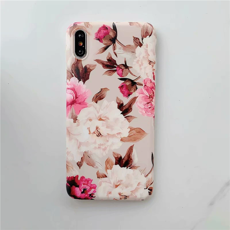 KEXIN популярный Винтажный Розовый чехол для телефона iPhone 7 8 Plus 6S мягкая задняя