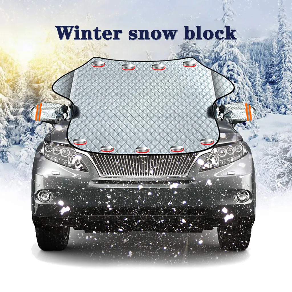 Магнитный чехол на лобовое стекло автомобиля защита от снега и льда