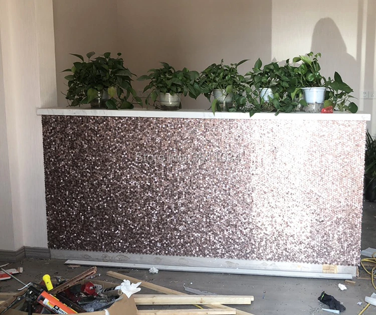 1 коробка 6 шт. Высококачественная вогнутая 3D Шестигранная металлическая мозаика