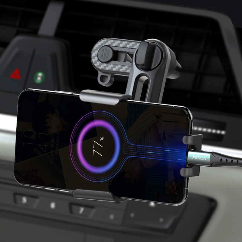 yesido car mount holder for 4 7 6 5inch mobile phone universal car air outlet bracket for iphone adjustable car phone stand free global shipping