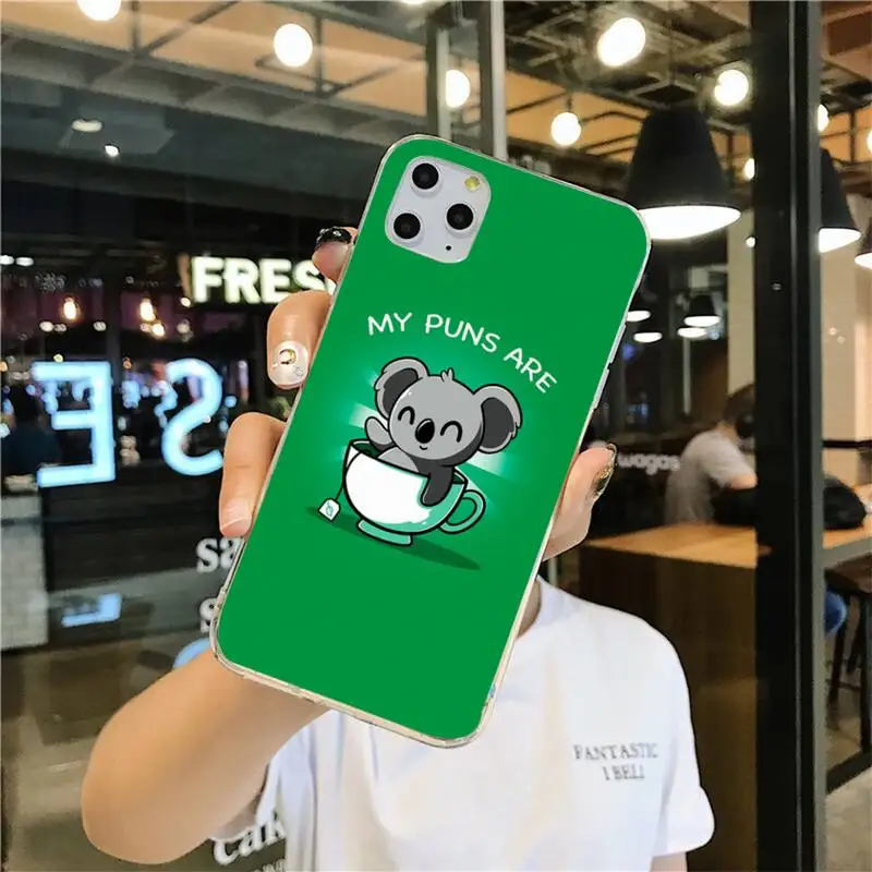 Милый чехол для телефона с изображением животных Коала iPhone 11 pro XS MAX 8 7 6 6S Plus X 5S SE 2020