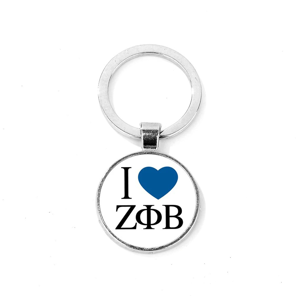 Style 3 SONGDA, новинка, ZETA PHI BETA, очаровательный брелок, греческое братство, ЗПБ, символ сестер, кристалл, купол, брелок, элегантный, для женщин, членов, подарки - Цвет: Style 3