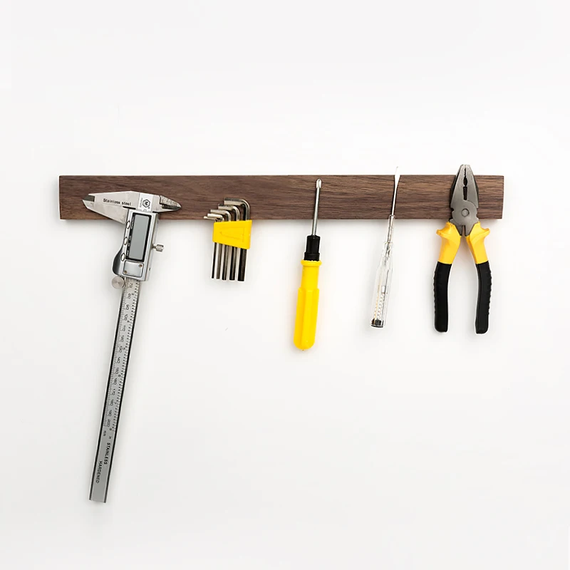 Магнитный самоклеящийся держатель ножа из нержавеющей стали деревянный магнит