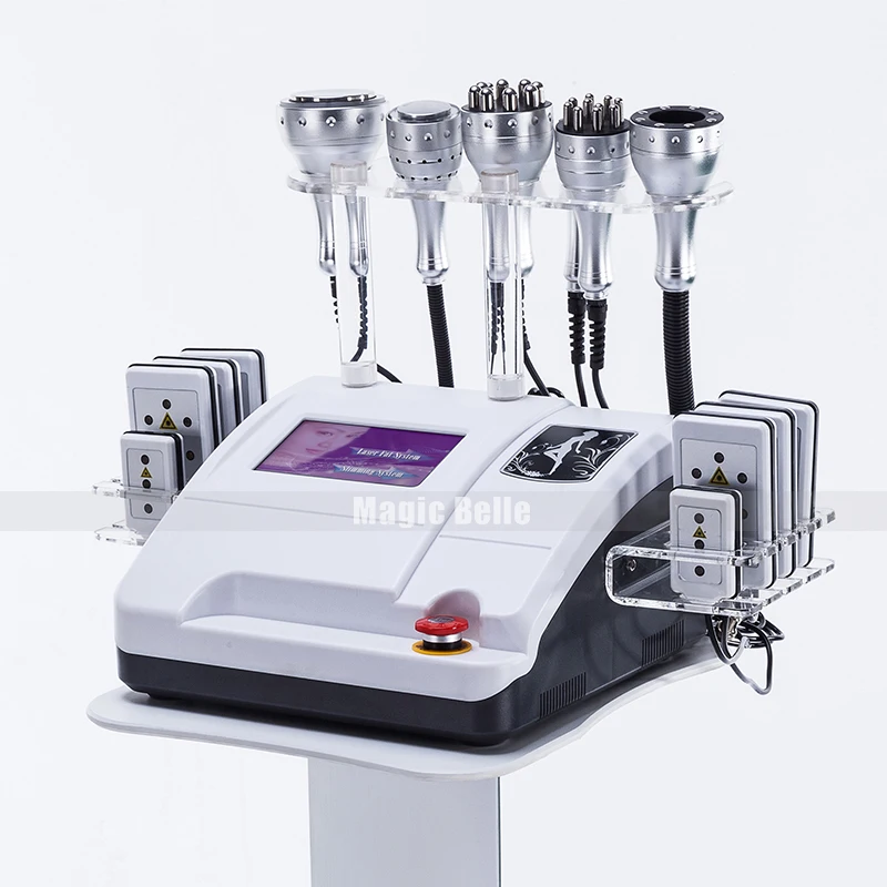 

2019 CE Multi-Functional top 6 In 1 Ultrasonic 40K cavitation slimming beauty equipment